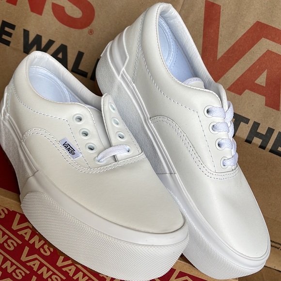 Vans Era Stacked Leather True White/True White WMNS platforms - Picture 7 of 16
